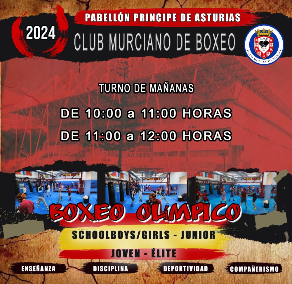 horarios boxeo murcia mañanas